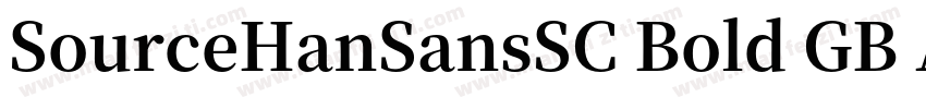 SourceHanSansSC Bold GB Arial Uni字体转换